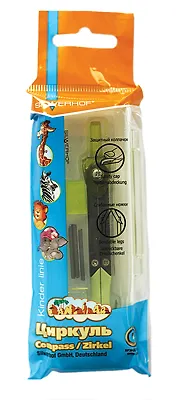 Циркуль "Zanzibar" с доп.грифелями, защ.колпачок, пласт.кор., Silwerhof 218283