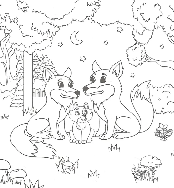 Книга Я люблю семью. Раскраска () — 3