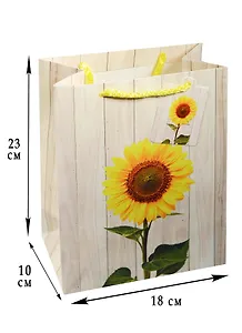 Пакет подарочный бумажный А5 "Sunflower"