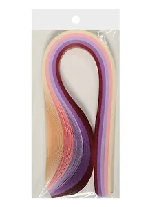 Бумага для квиллинга в пакете с подложкой (10mm) (120 листов) (52cm), оттенки фиолетового (11-