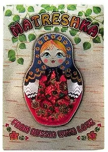 Магнит "Матрешка. Берёзка"