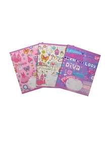 Тетрадь 24л кл. "Тетрадь принцессы (орнамент)" мел.картон, ассорти, Unnika