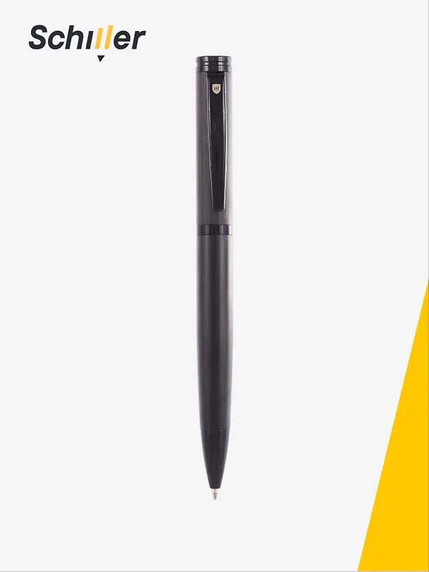 Ручка подарочная шариковая синяя, Obsidian, Schiller 3117027 — 4