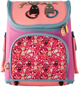 Ранец-трансформер школьный "Sweet Cat", 36*29*18, ортопед. спинка, Silwerhof