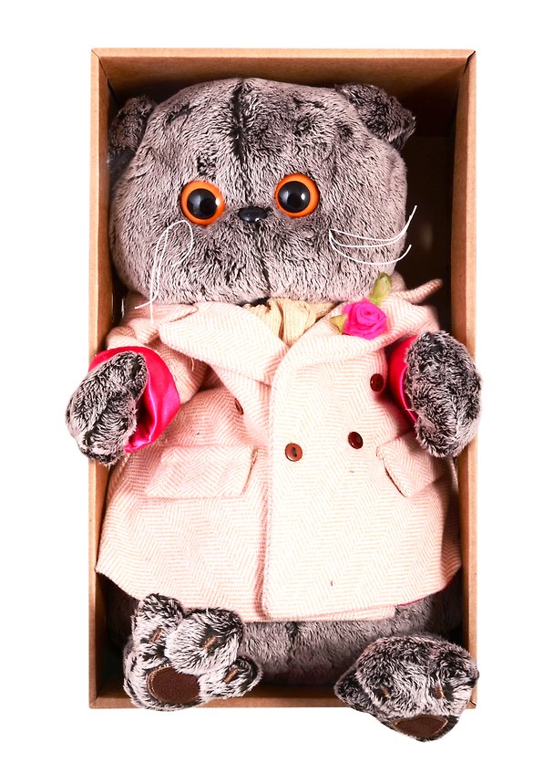 Мягкая игрушка Басик в кремовом пальто (30 см) (Ks30-156) 2824103 — 1
