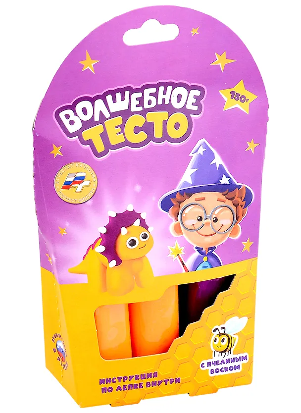 Тесто для лепки "Волшебное тесто". Динозавр желтый 2988981 — 1