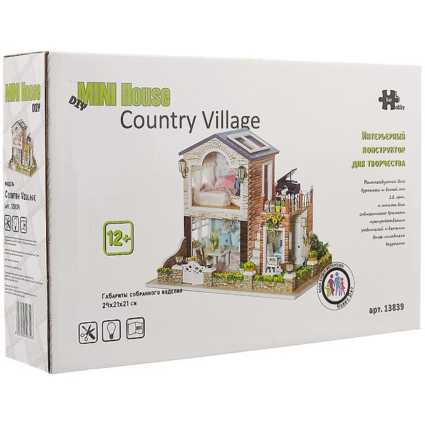 Интерьерный конструктор Румбокс «Сountry Village», Mini House DIY 2751072 — 1