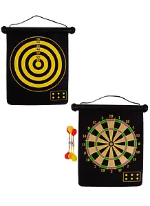 Дартс магнитный двусторонний в тубе,  6 дротиков 32х42см