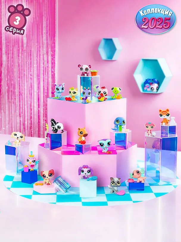 Набор Дискотека три фигурки мини-животных с аксессуарами коллекция Littlest Pet Shop (4+) (коробка) 3127561 — 10