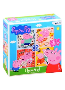 Пазл Свинка Пеппа. Семья вместе. Набор.4в1.4-6-9-12Эл.05839