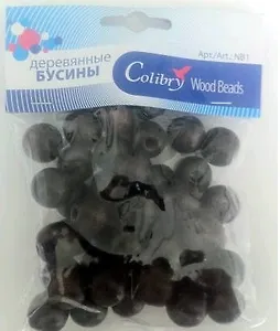 Деревянные бусины Colibry (NB1-04-E) (упаковка)