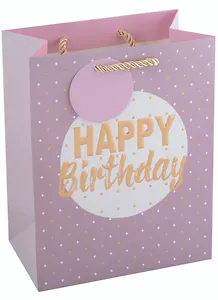 Пакет А5 18*23*10 "Happy birthday" нейтр., бум., мат.пленка, конгревное тиснение, тег 