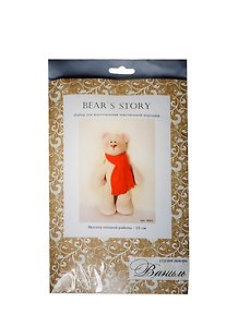 Набор для изготовления текстильной игрушки «Bear's Story. Мишка», 23 см, Ваниль