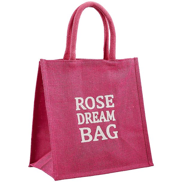 Сумка джутовая S Rose dream bag (30х30х18) (ДЖ2019-2) 2713396 — 1