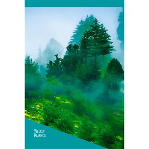 Еженедельник недатированный, А5 72л., Эксмо Туманный лес 7БЦ ,мат.лам., выборочный лак. 354040