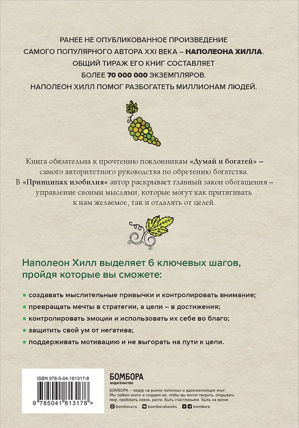Книга Принципы изобилия. Как правильное мышление помогает достигать целей и исполнять желания (Наполеон Хилл) — 2