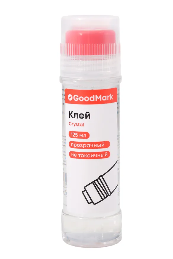 Клей канцелярский GoodMark, 125 мл, прозрачный 3140191 — 1