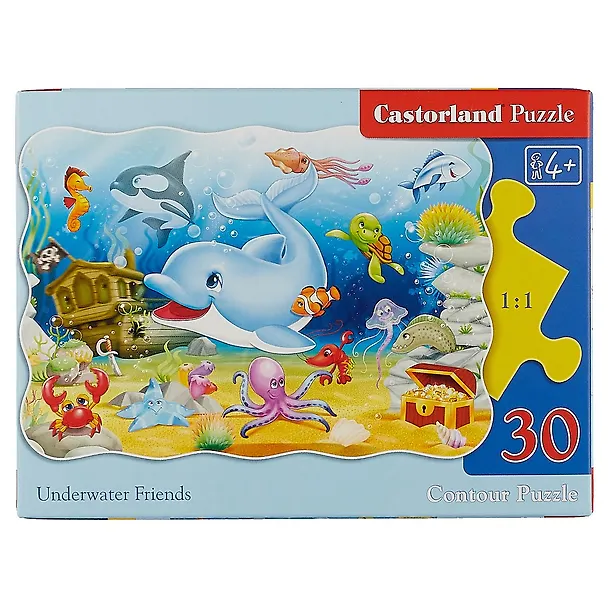 Пазл Castorland MIDI Подводные друзья 30эл, 32*23см В-03501 2492236 — 1
