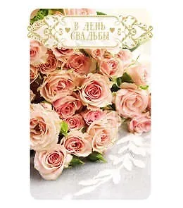 Открытка А5 В день свадьбы 5-14-0118 326588 — 1