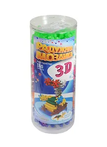 Конструктор «Радужная мозаика 3D №2», Биплант