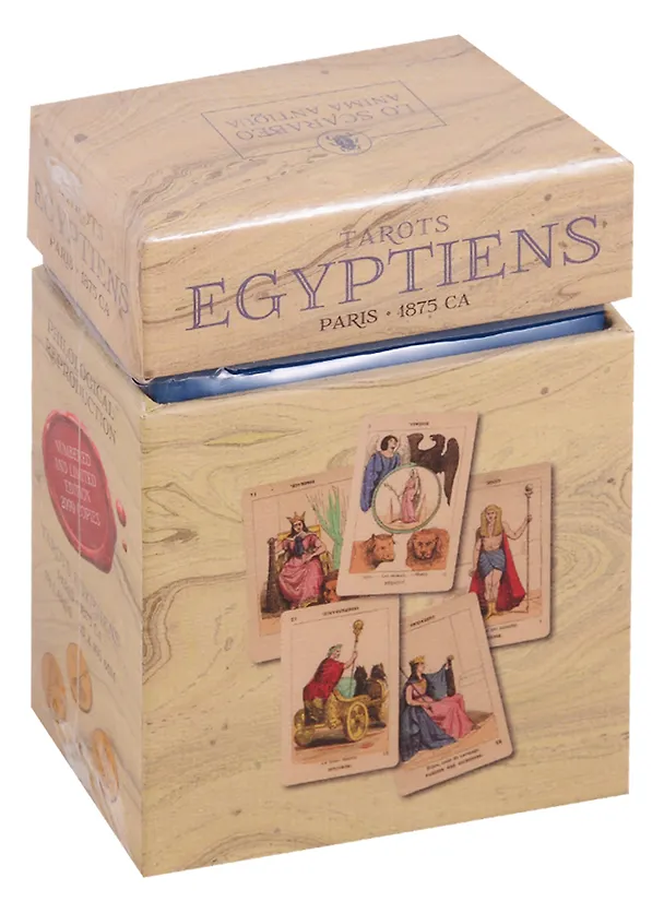 Книга Tarot Egyptiens = Египетское Таро Эттейлы. Лимитированное издание (78 карт + мультиязычкая инструкция) () — 1