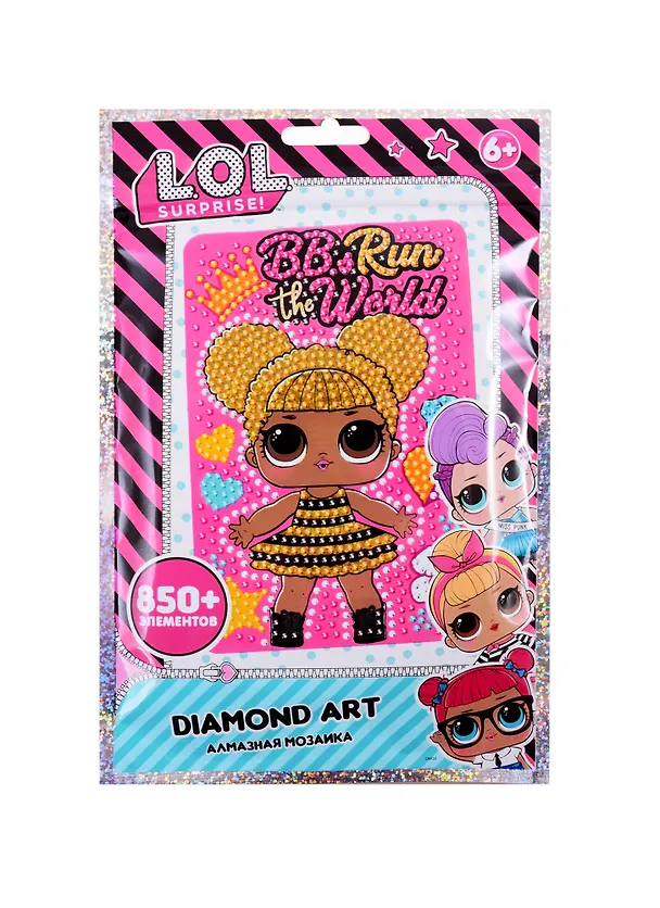 Алмазная мозаика LOL B.B.s Run the World (10х15) (LA0017-3) 2845462 — 1