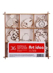 Набор для скрапбукинга Романтика (36 деталей) (коробка) (Art idea) (ndrn-004)