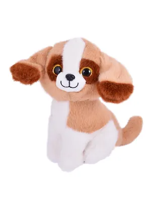 Мягкая игрушка Щенок с длинными ушками коричневый, 20см 2843287