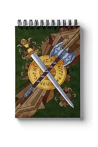 Блокнот для записей. Скетчбук Руны-карты. Голоса Вальхаллы