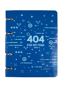 Тетрадь на кольцах в клетку Unnika, Error 404, 80 листов