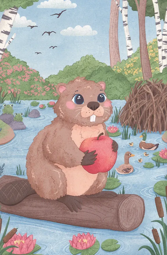 Книга Детская Азбука в стихах "Животные Мира" (Юлия Ткаченко) — 4