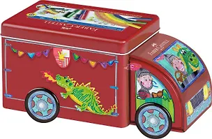 "Connector Truck" 33 фломастера+10 клипс, металл. короб 3113543