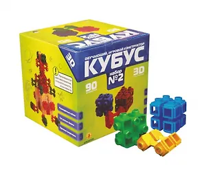 Конструктор «Кубус №2» 90 деталей, обучающий, Биплант