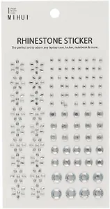 Стразы самоклеящиеся ассорти прозрачные