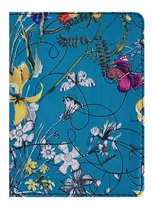 Обложка для паспорта "Butterfly" иск.кожа, морская волна, In Folio