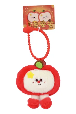 Брелок Яблочко с ножками (текстиль) (9см) (12-202510-HANG_179) 3141371