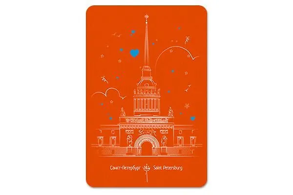 Открытка 10*15 линии Адмиралтейство О/013/011 356705 — 1