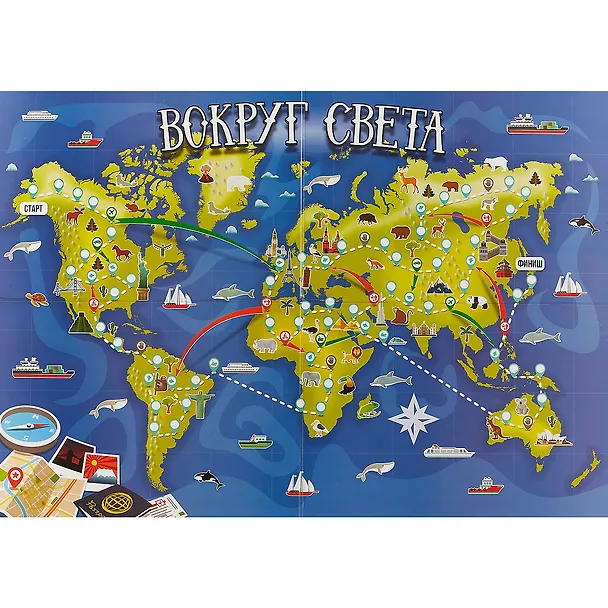 Игра детская настольная Вокруг света (пак) 1715H 2664146 — 1
