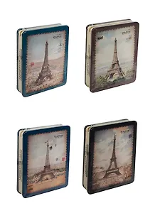 Блокнот Париж металлическая обложка (крафт) (10х15) (LLZA61280-3070D) (12078500)