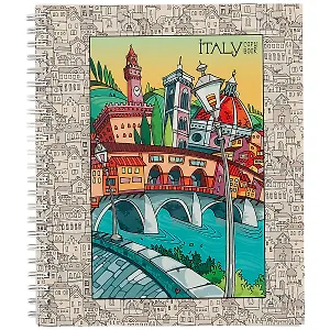 Тетрадь в клетку Unnika, "Город-сказка", 80 листов, в ассортименте