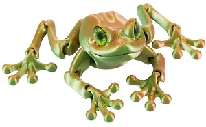 Фигурка 3D Лягушка Аглая (пластик) (9х14) (207)