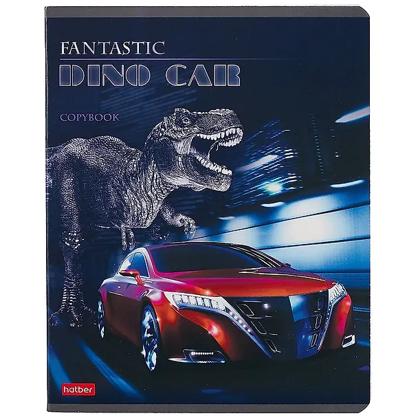 Тетрадь общая «Dino car» в ассортименте, 48 листов в клетку, A5 - Hatber 260245 — 6