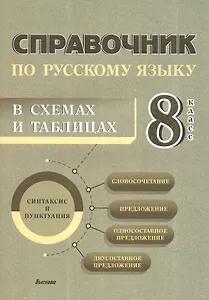 Справочник по русскому языку в схемах и таблицах. 8 класс. Справочник для учащихся