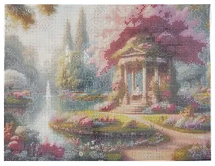 Алмазная мозаика. Классическая с подрамником, с полным заполнением. Волшебный сад 30х40, 30 цветов 3093156