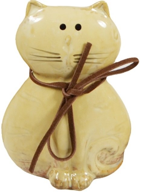 Керамическая глянцевая Фигурка Кот со шнурком (9см) 2494808 — 1