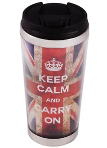 Термостакан Британский флаг 400мл (пластик/металл) 12-06646-flag