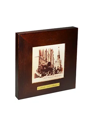 Картина-сувенир Царь пушка и Троицкие ворота (18х18) 2425034