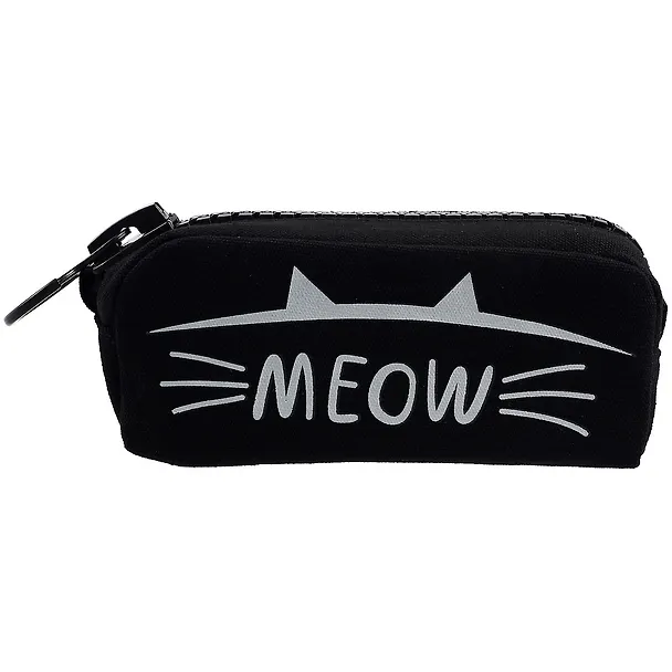 Пенал с большой молнией "Meow", 21.5 х 10.5 см 2844573 — 2