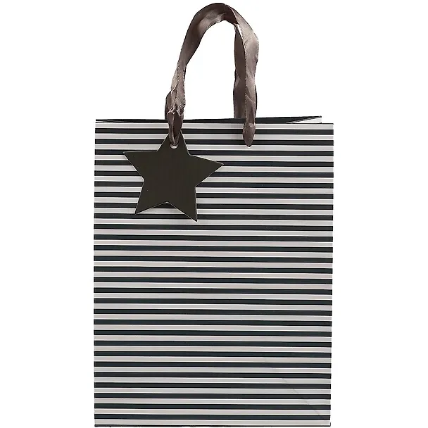 Пакет А5 23*18*10 "Gray stripes" нейтр., бум.мат.ламинат 261763 — 2