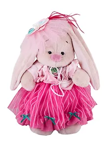 Игрушка мягкая Budi Basa, Зайка Ми барышня в карамельно-розовом (малый) 25 см